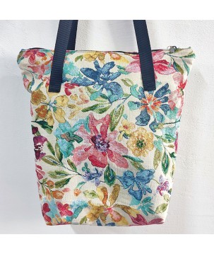 TOTEBAG FLOREALE IN GOBELINE