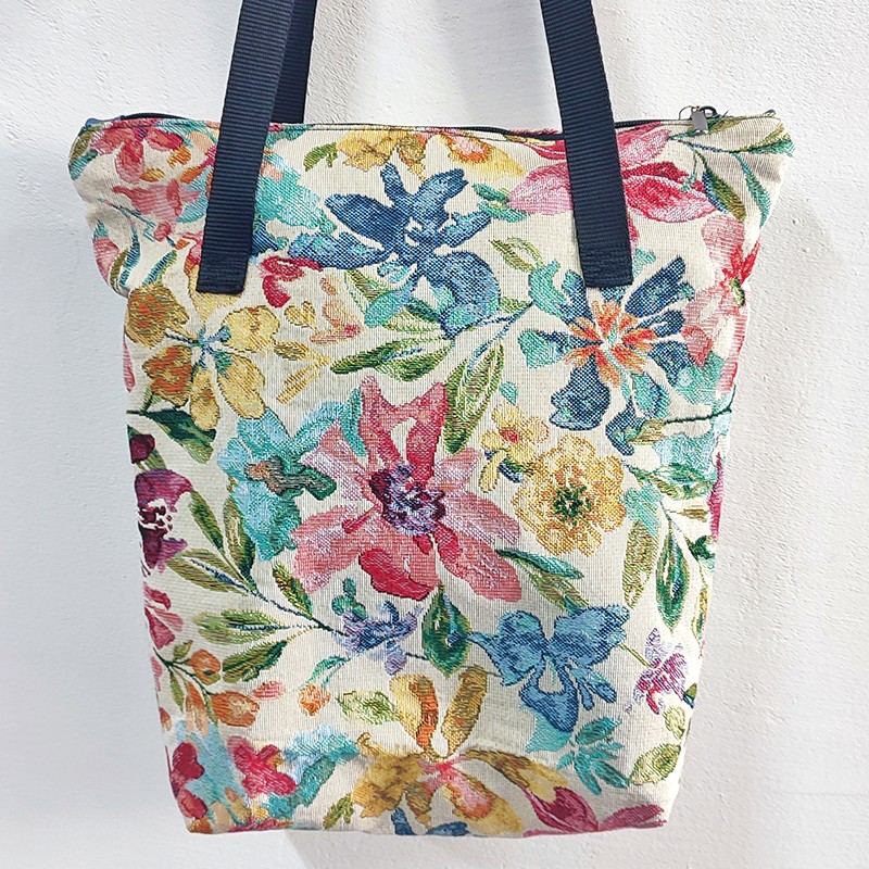 TOTEBAG FLOREALE IN GOBELINE