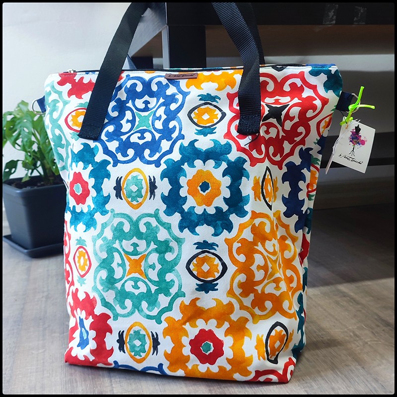 TOTEBAG FLOREALE IN GOBELINE